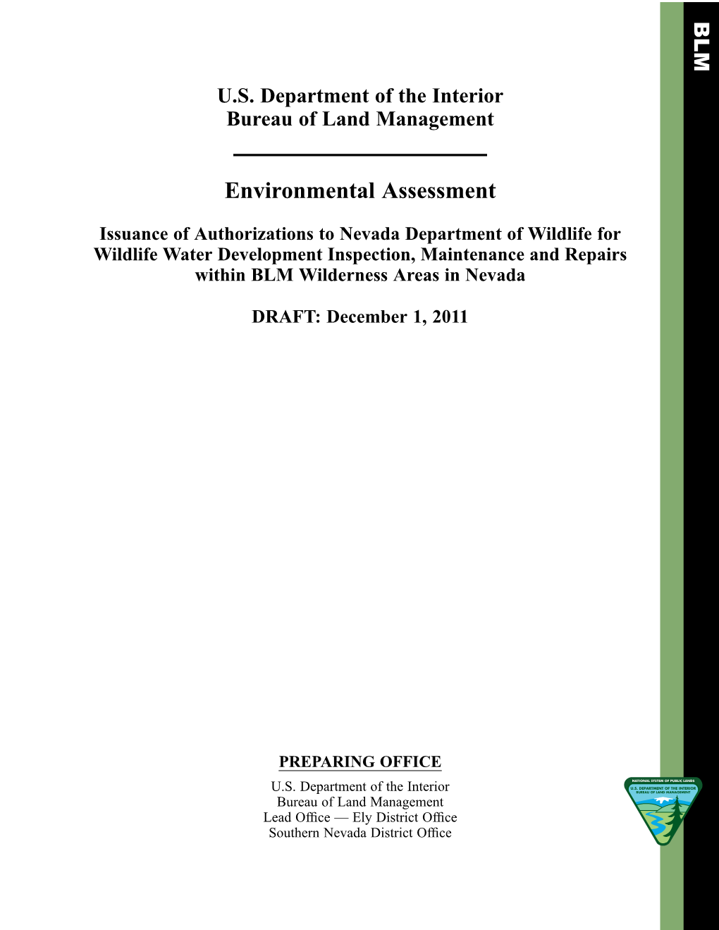 Environmental Assessment