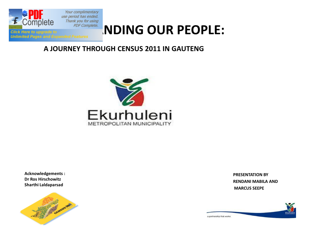 Understanding Our People a Journey Through Census