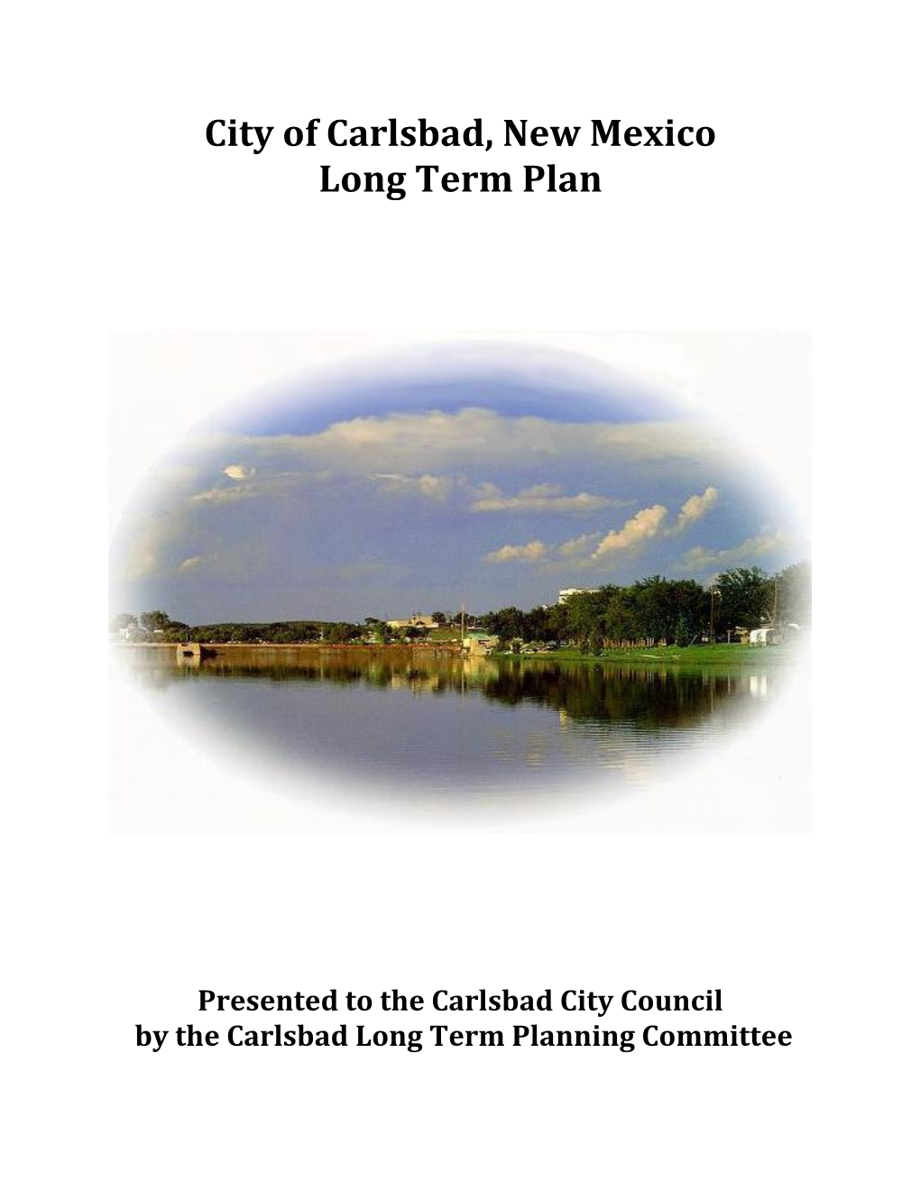 Carlsbad, New Mexico Long Term Plan