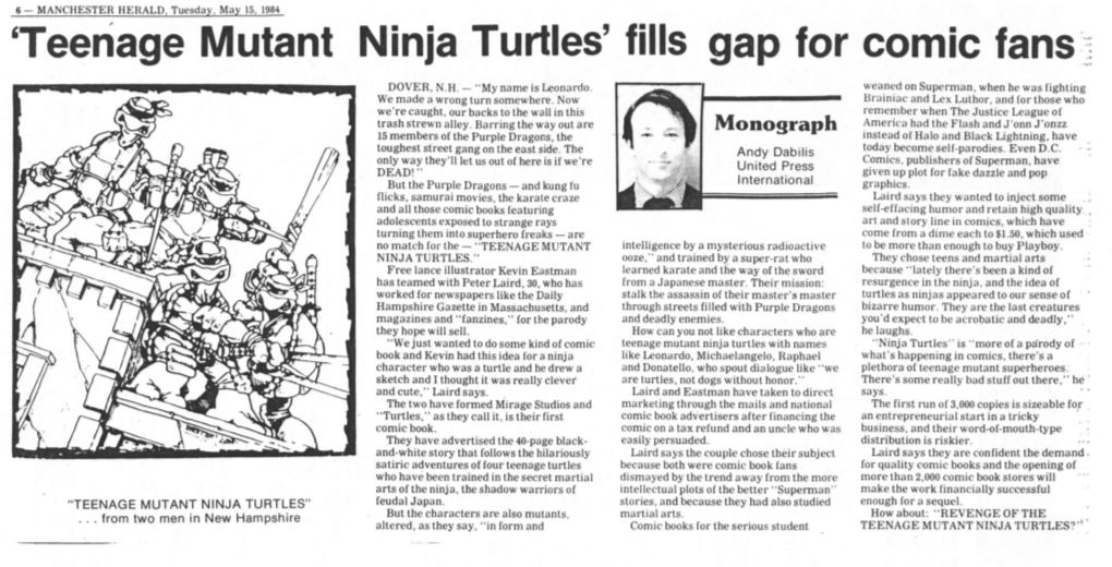 'Teenage Mutant Ninja Turtles' Fills Gap for Comic Fans ~J