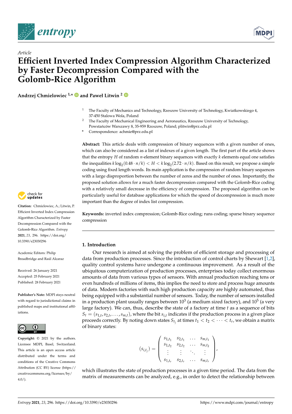 Efficient Inverted Index Compression Algorithm Characterized by Faster