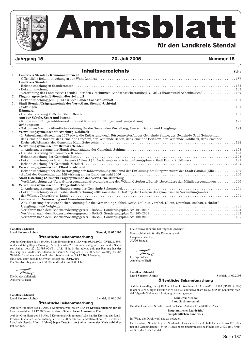 Amtsblatt 2005-15