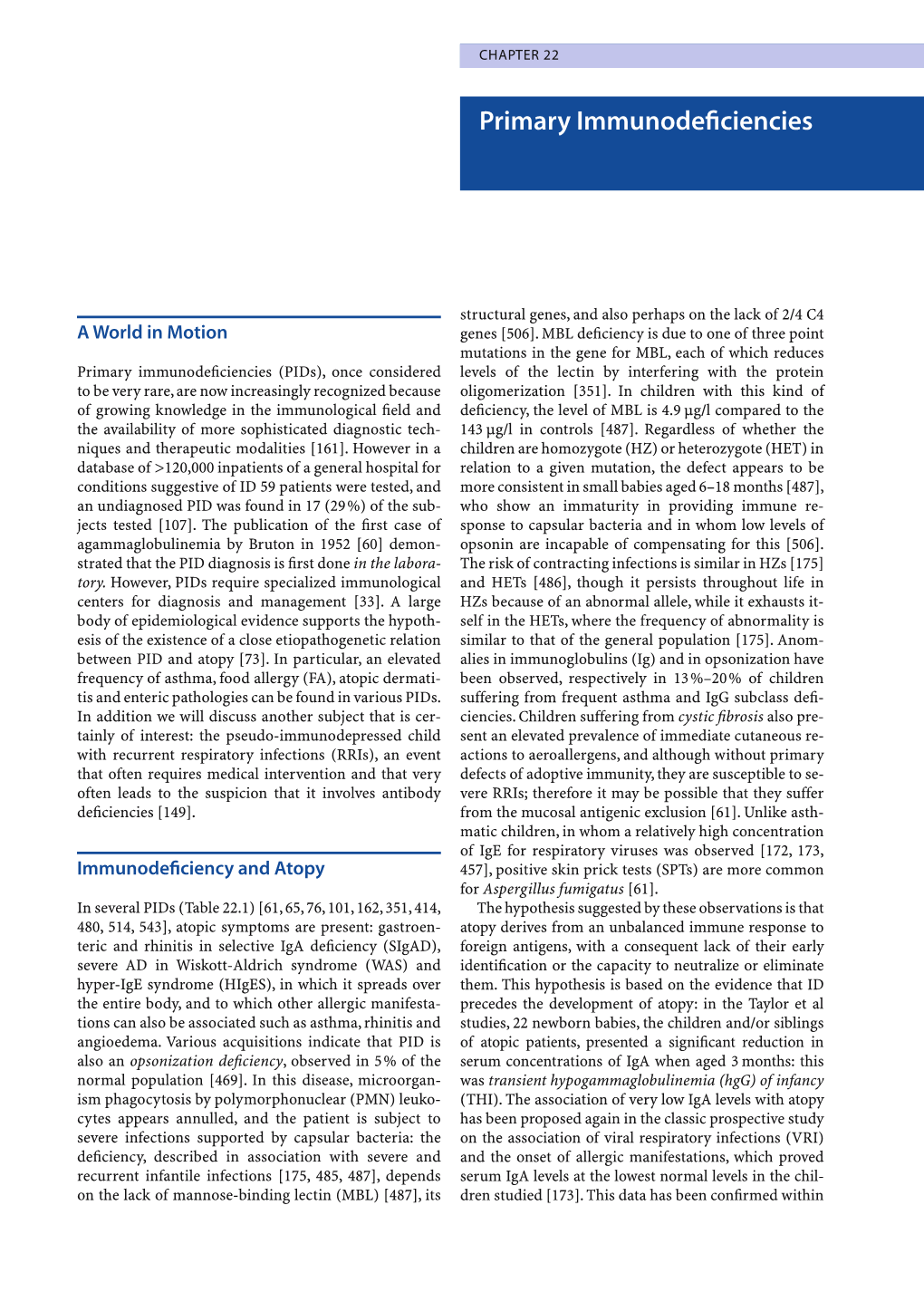 Primary Immunodeficiencies