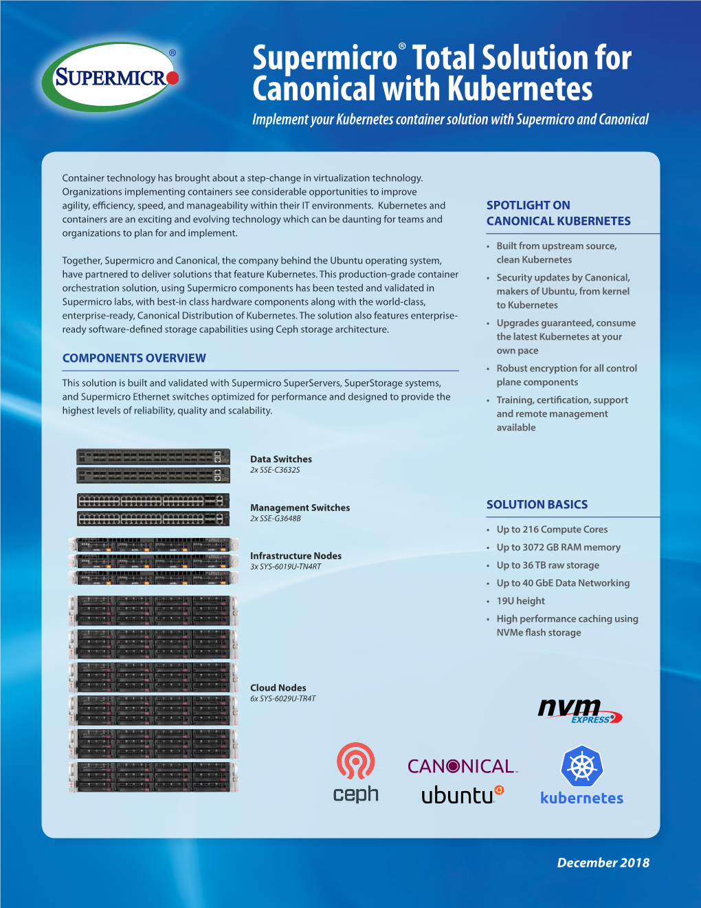 Total Solution for Canonical with Kubernetes Flyer