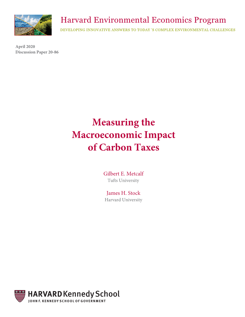 Measuring the Macroeconomic Impact of Carbon Taxes