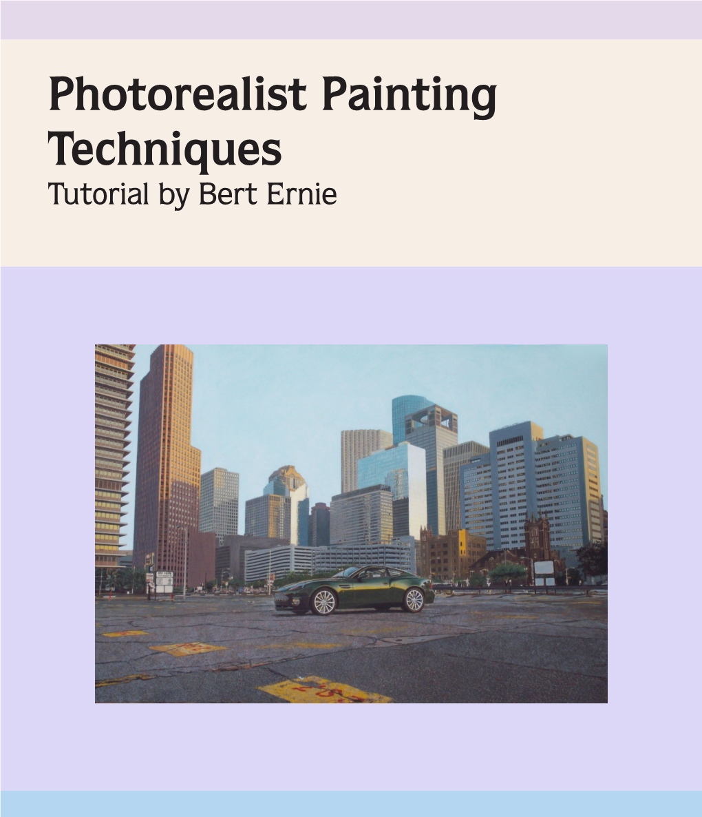 Photorealist Painting Techniques