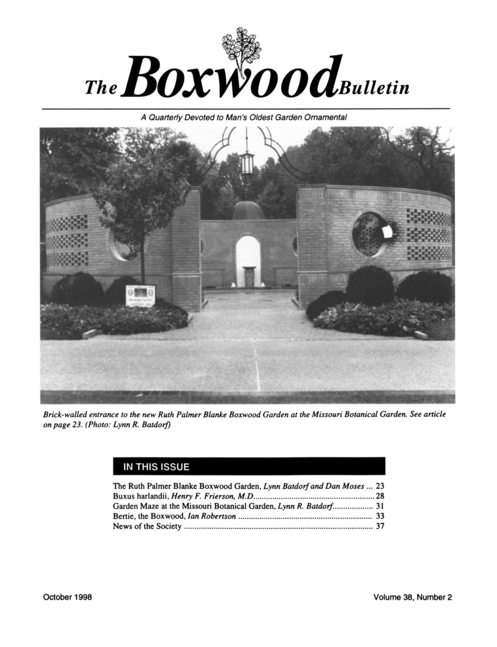 The Boxwo Odbulletin