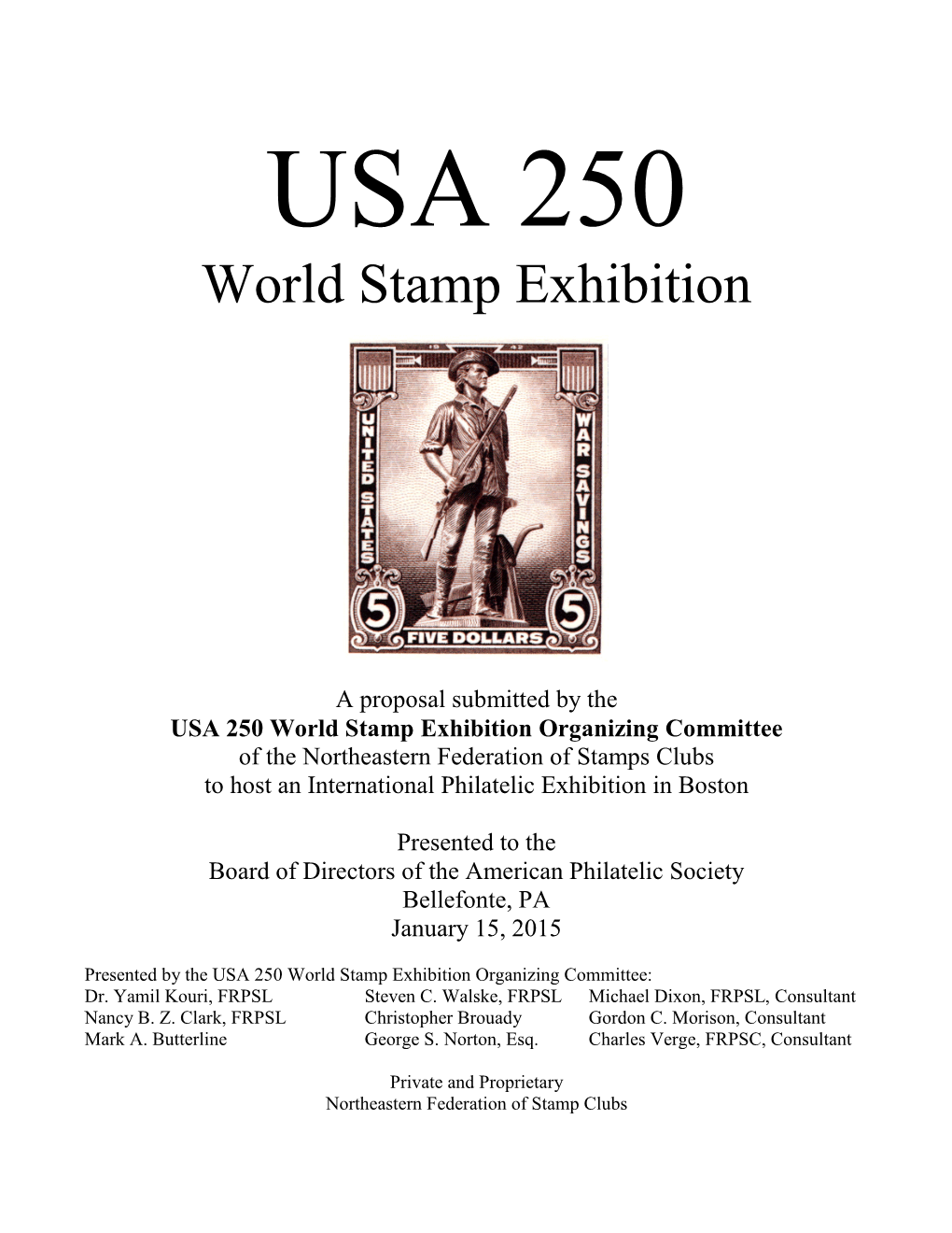 USA 250 World Stamp Exhibition