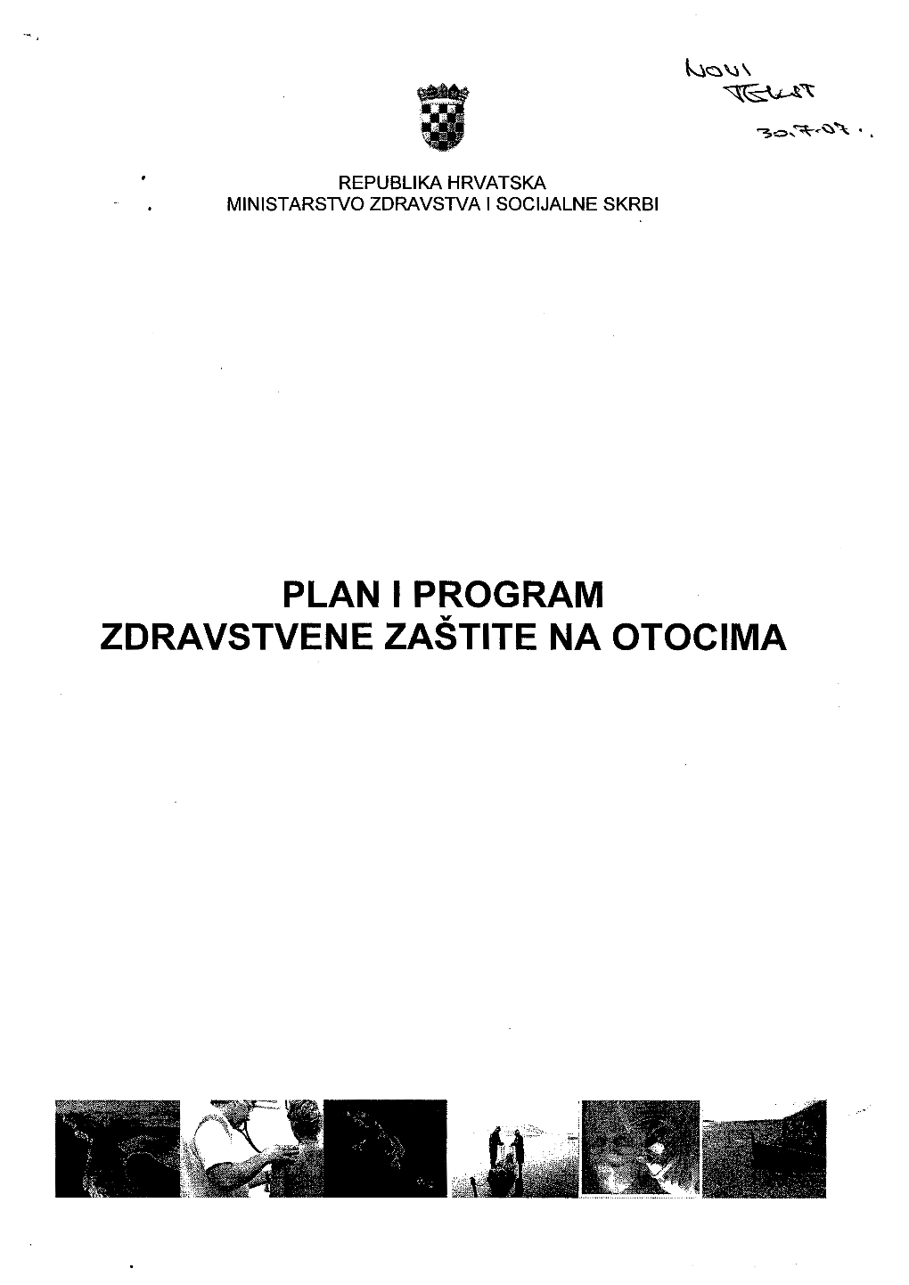 Plan I Program Zdravstvene Zastite Na Otocima I