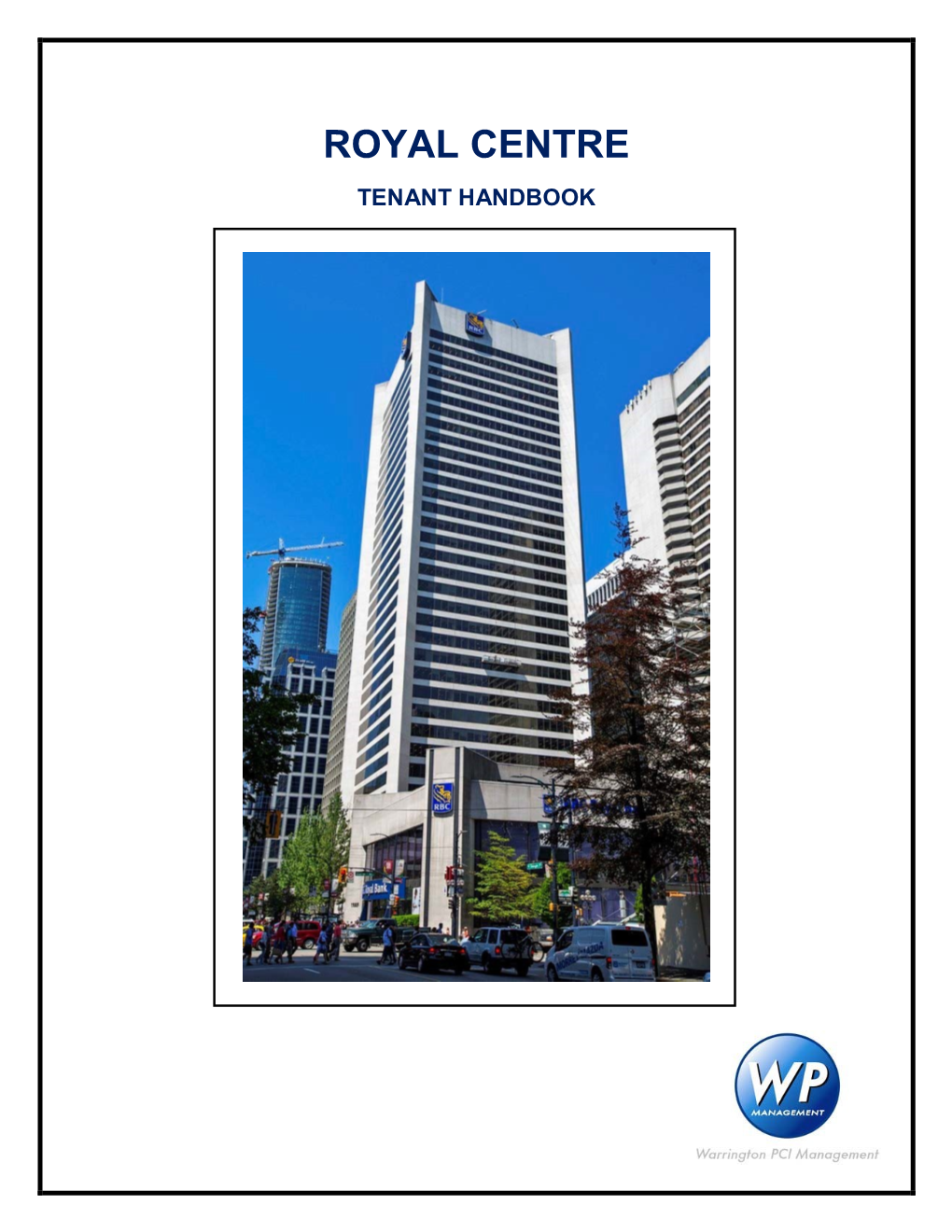 Royal Centre Tenant Handbook