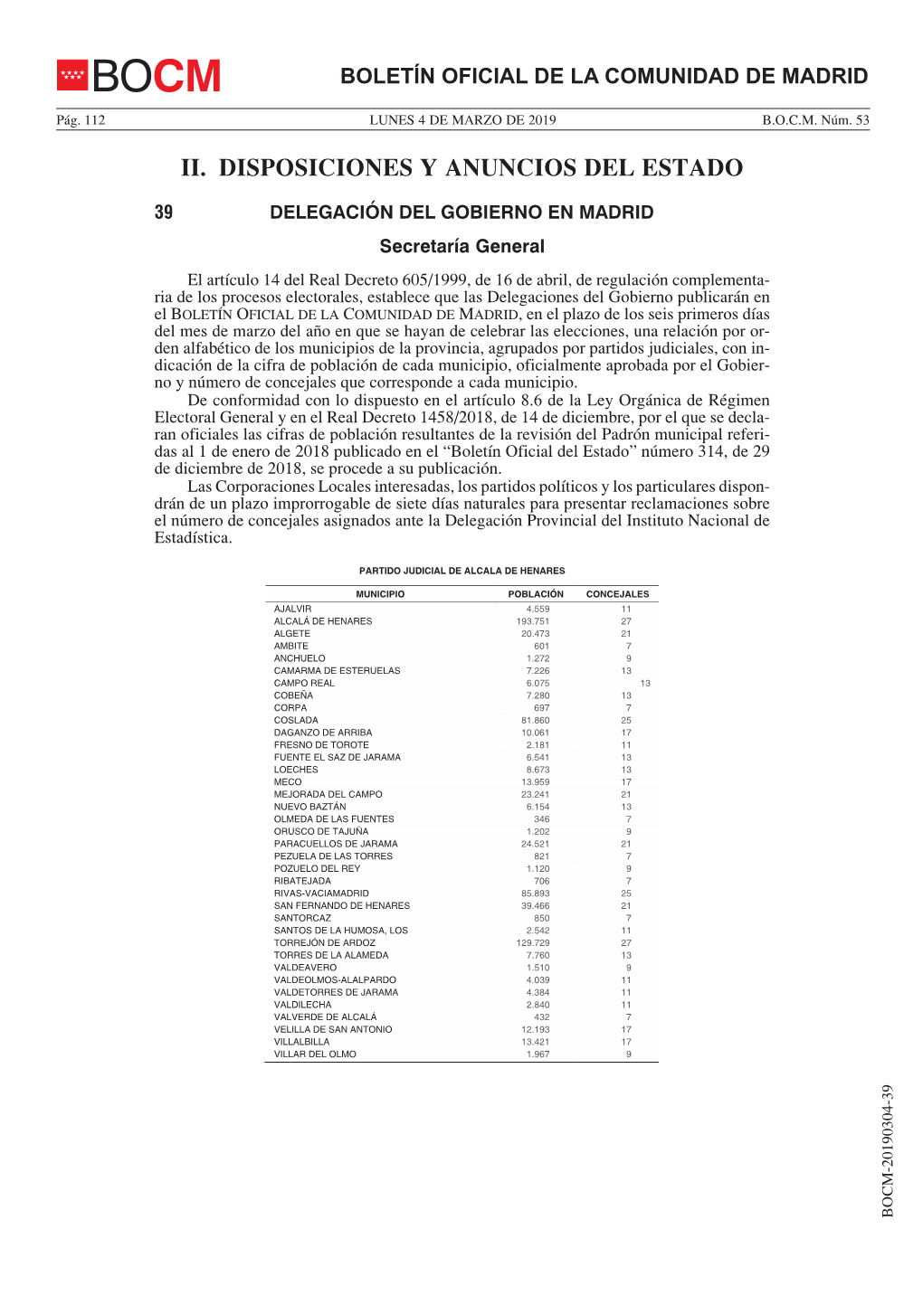 Ii. Disposiciones Y Anuncios Del Estado