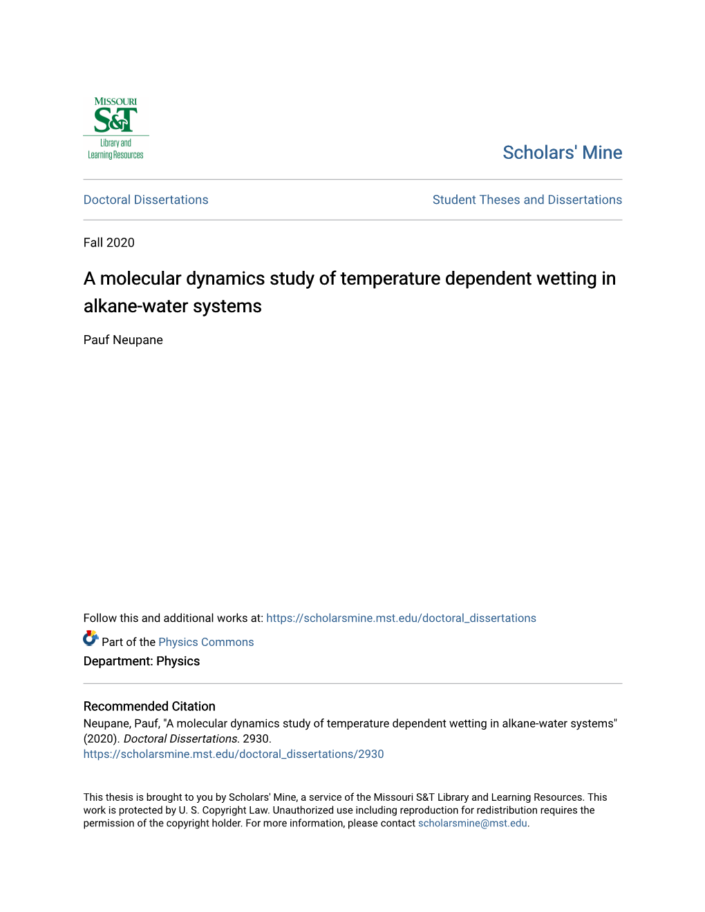 A Molecular Dynamics Study of Temperature Dependent Wetting in Alkane-Water Systems