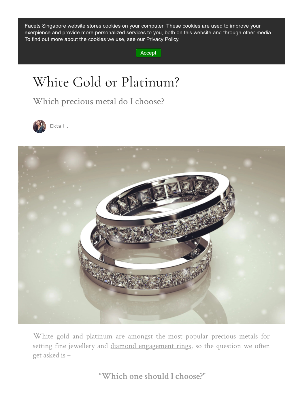 White Gold Or Platinum? Which Precious Metal Do I Choose?