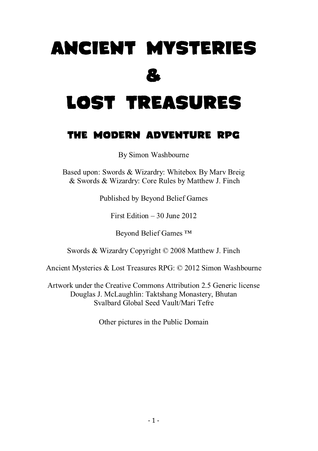 Ancient Mysteries & Lost Treasures