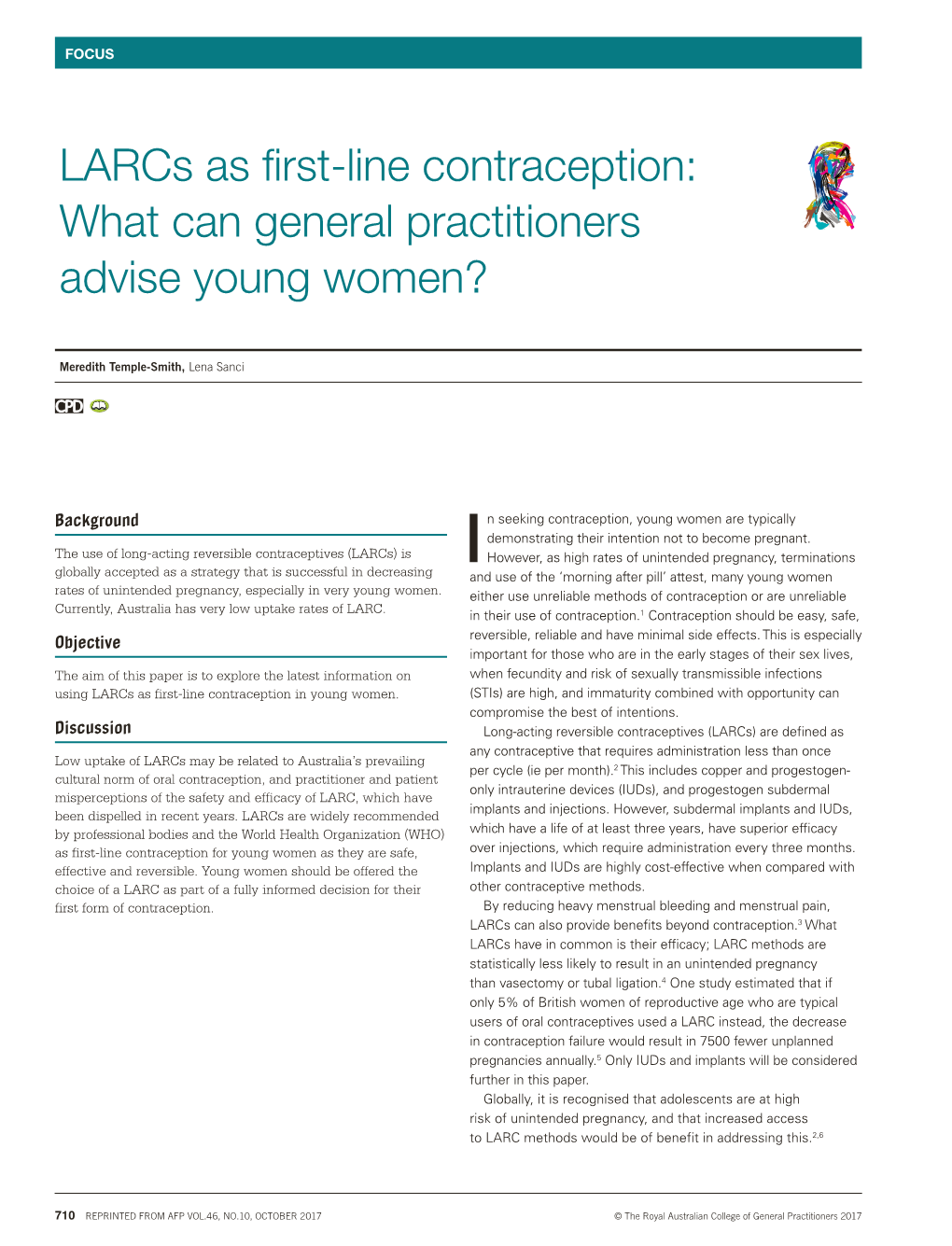 Larcs As First-Line Contraception: What Can General Practitioners Advise Young Women?