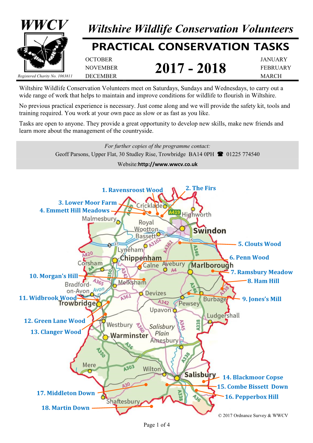Wiltshire Wildlife Conservation Volunteers PRACTICAL