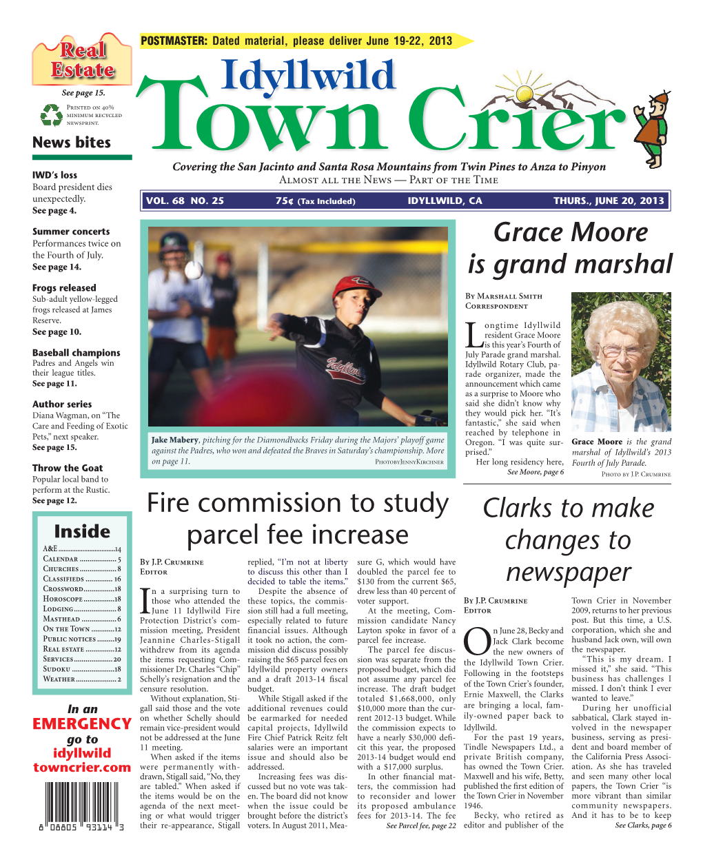 Town Crier in November Lodging