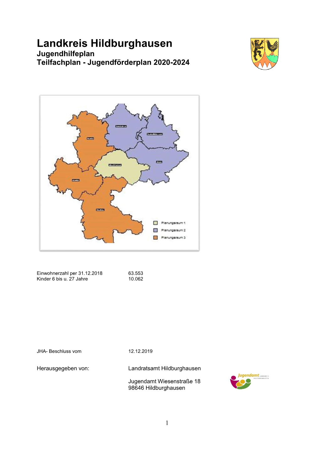 Jugendhilfeplan Teilfachplan - Jugendförderplan 2020-2024