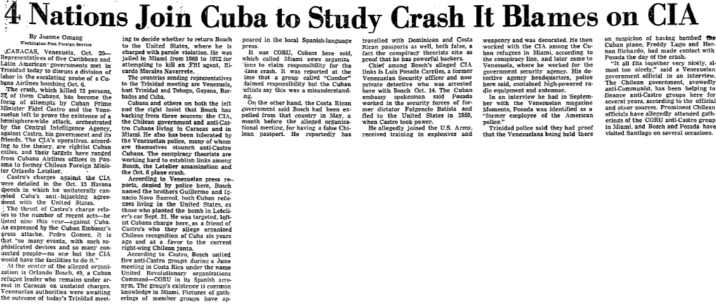?Tnations Join Cuba to Study Crash It Blames On