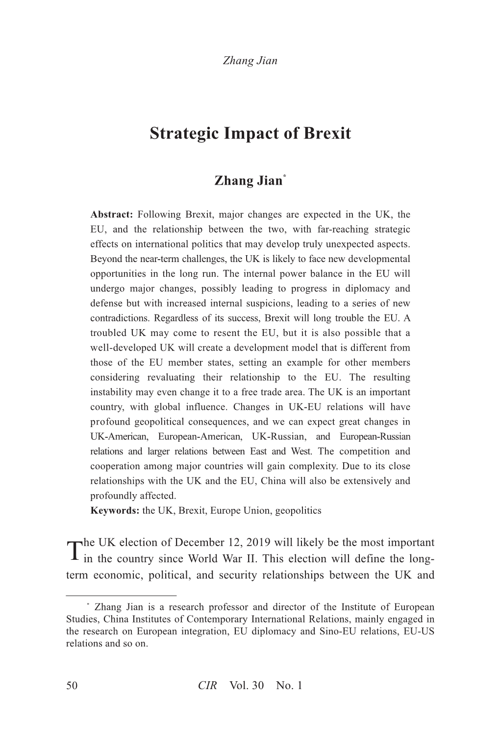 Strategic Impact of Brexit.Pdf