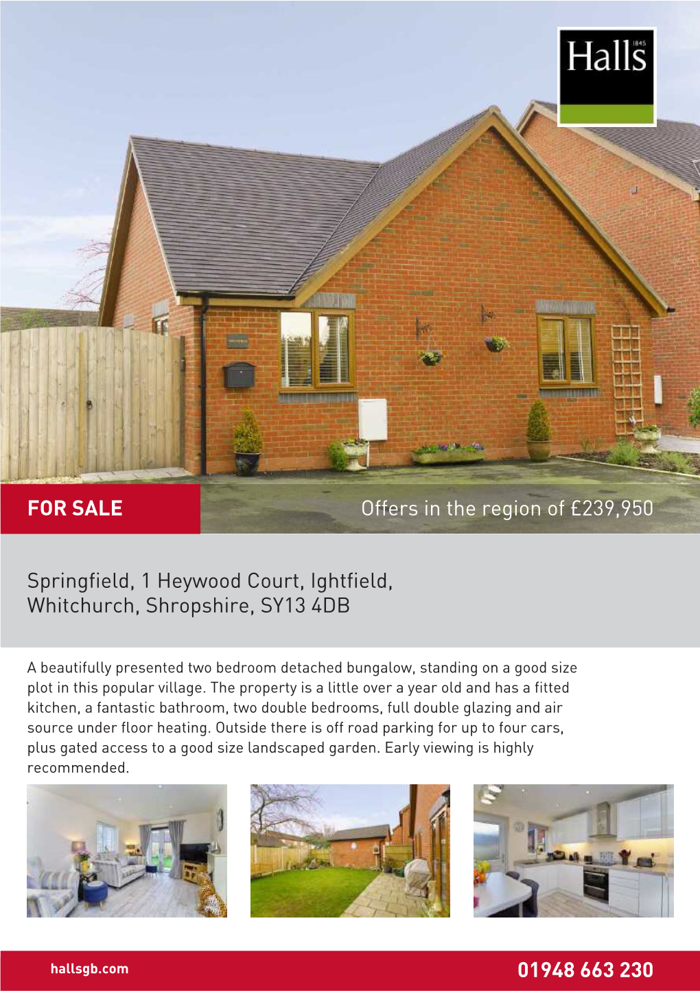 Springfield, 1 Heywood Court, Ightfield, Whitchurch, Shropshire, SY13 4DB