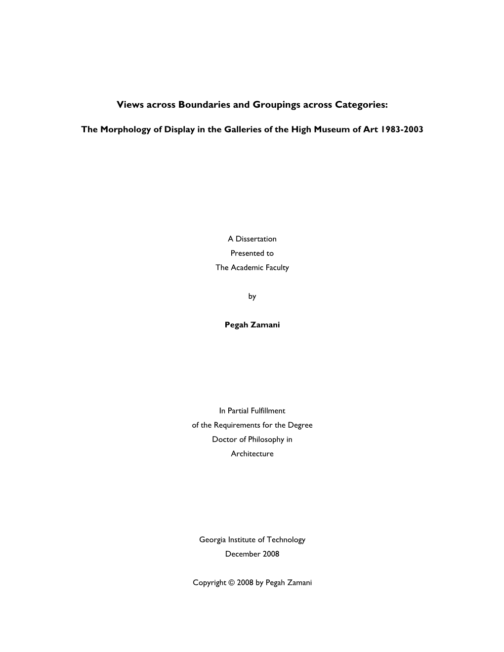 Views Across Boundaries and Groupings Across Categories