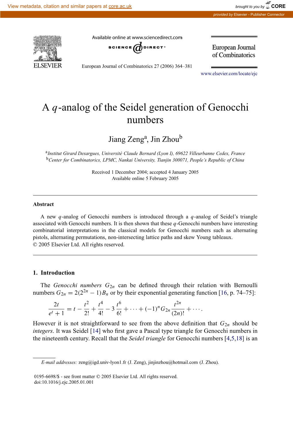 A Q-Analog of the Seidel Generation of Genocchi Numbers