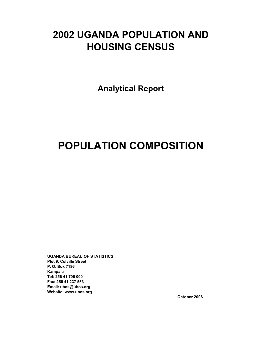 Population Composition