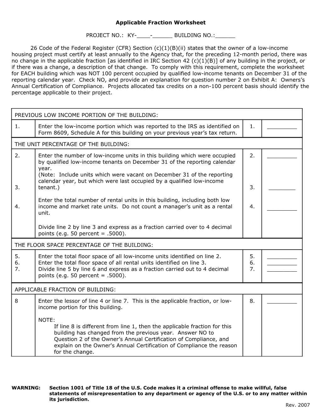 Applicable Fraction Worksheet