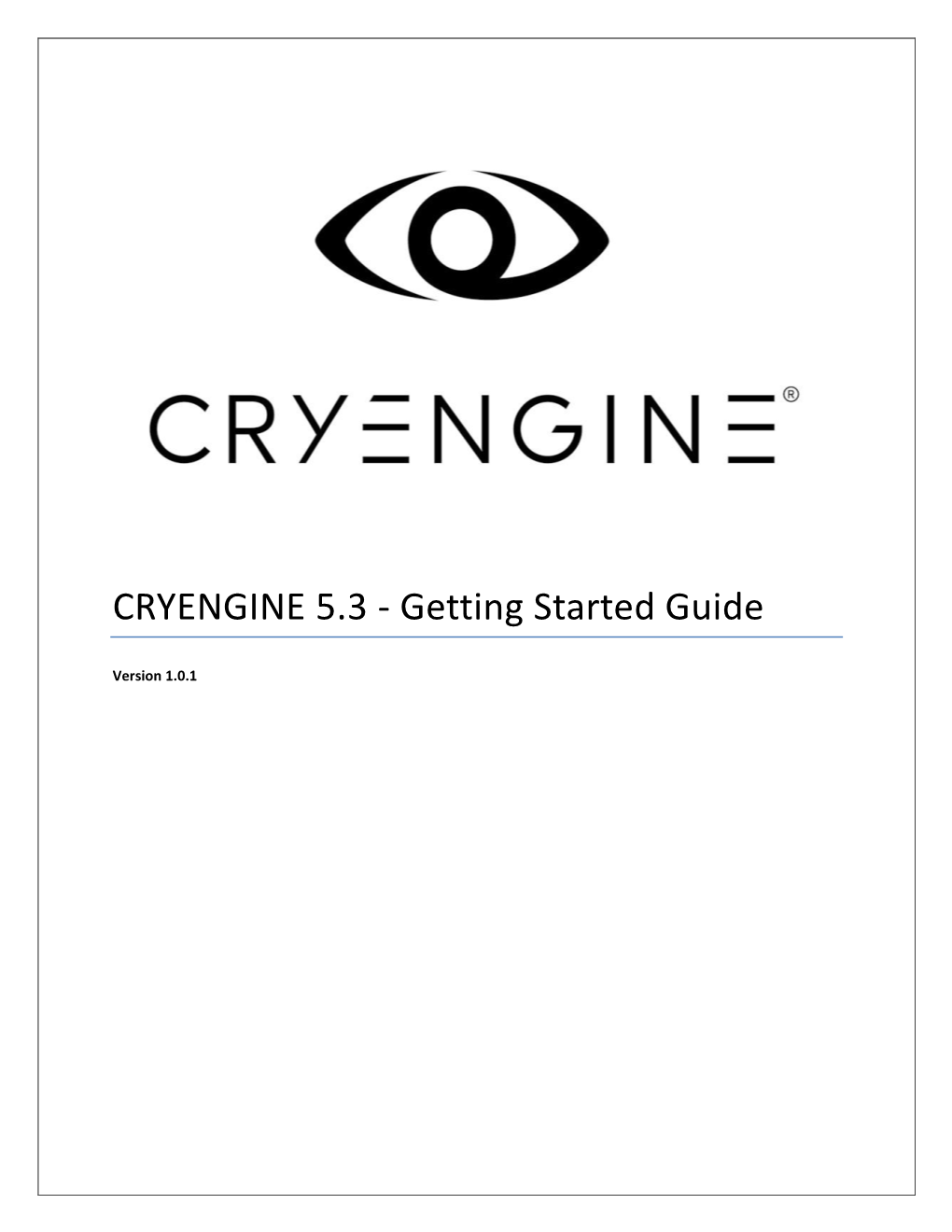 Getting Started with CRYENGINE Guide