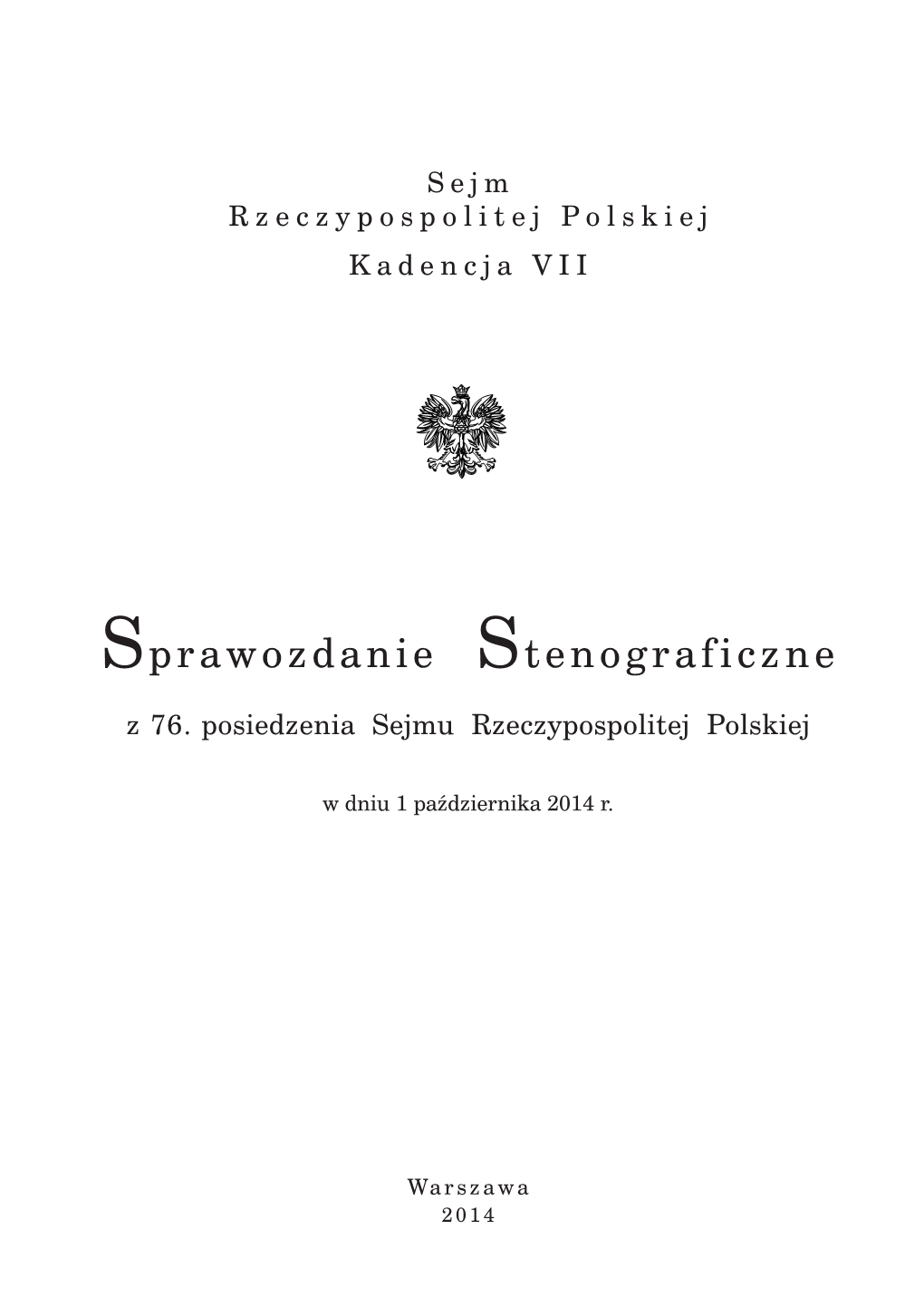 Sejm Rzeczypospolitej Polskiej Kadencja VII