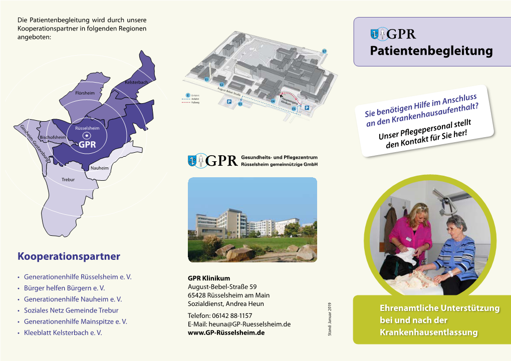 Patientenbegleitung Wird Durch Unsere Kooperationspartner in Folgenden Regionen Angeboten: Klinikum Patientenbegleitung