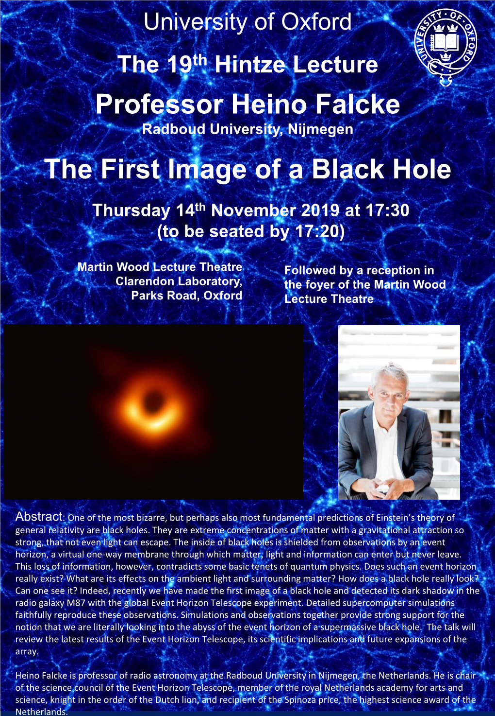 Professor Heino Falcke the First Image of a Black Hole