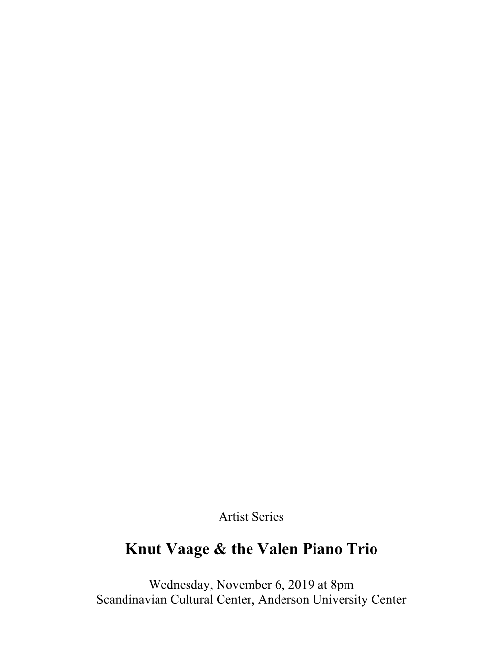 Nov6 Knut Vaage Valen Trio