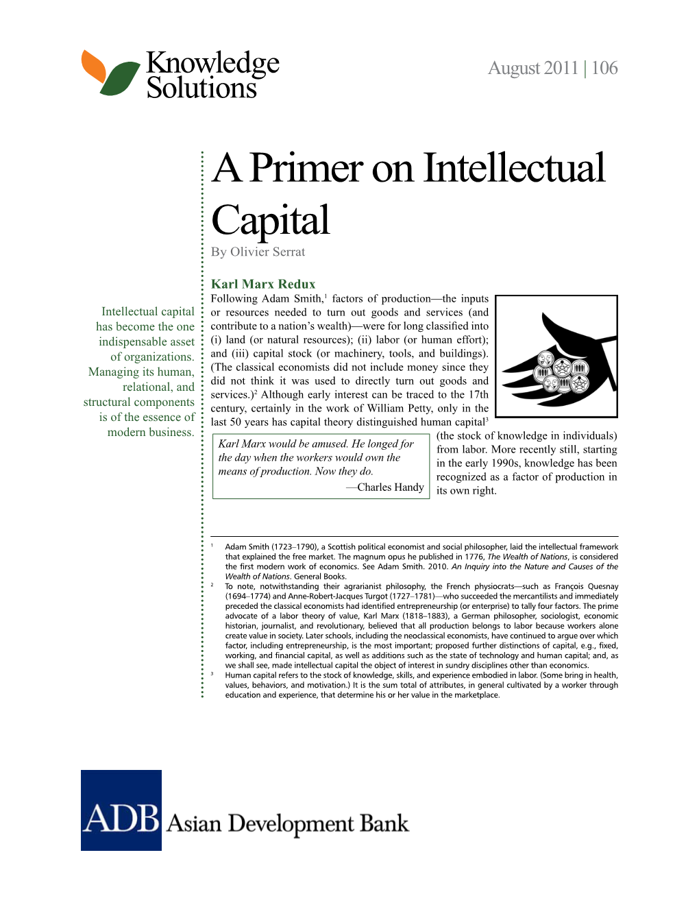 A Primer on Intellectual Capital