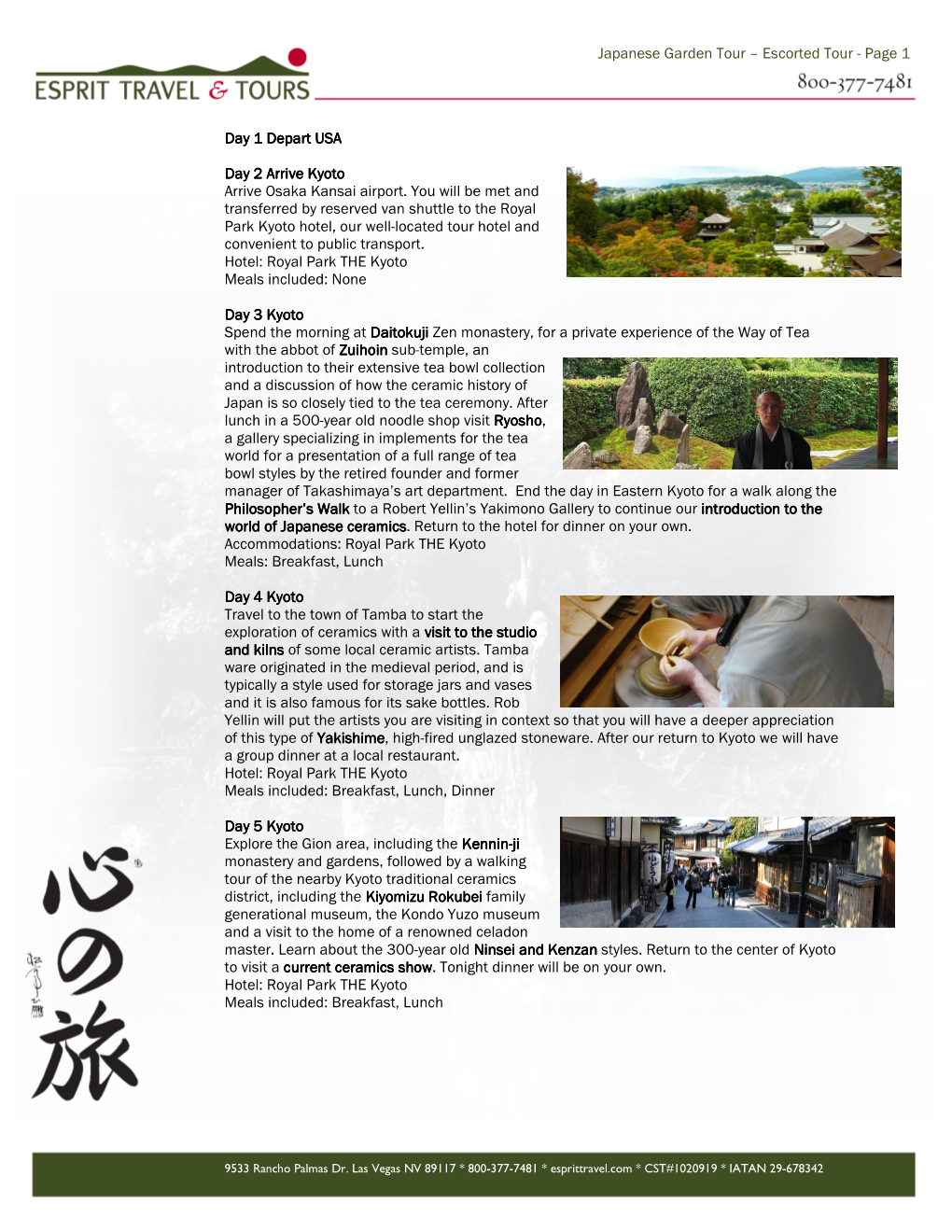Japanese Garden Tour – Escorted Tour - Page 1