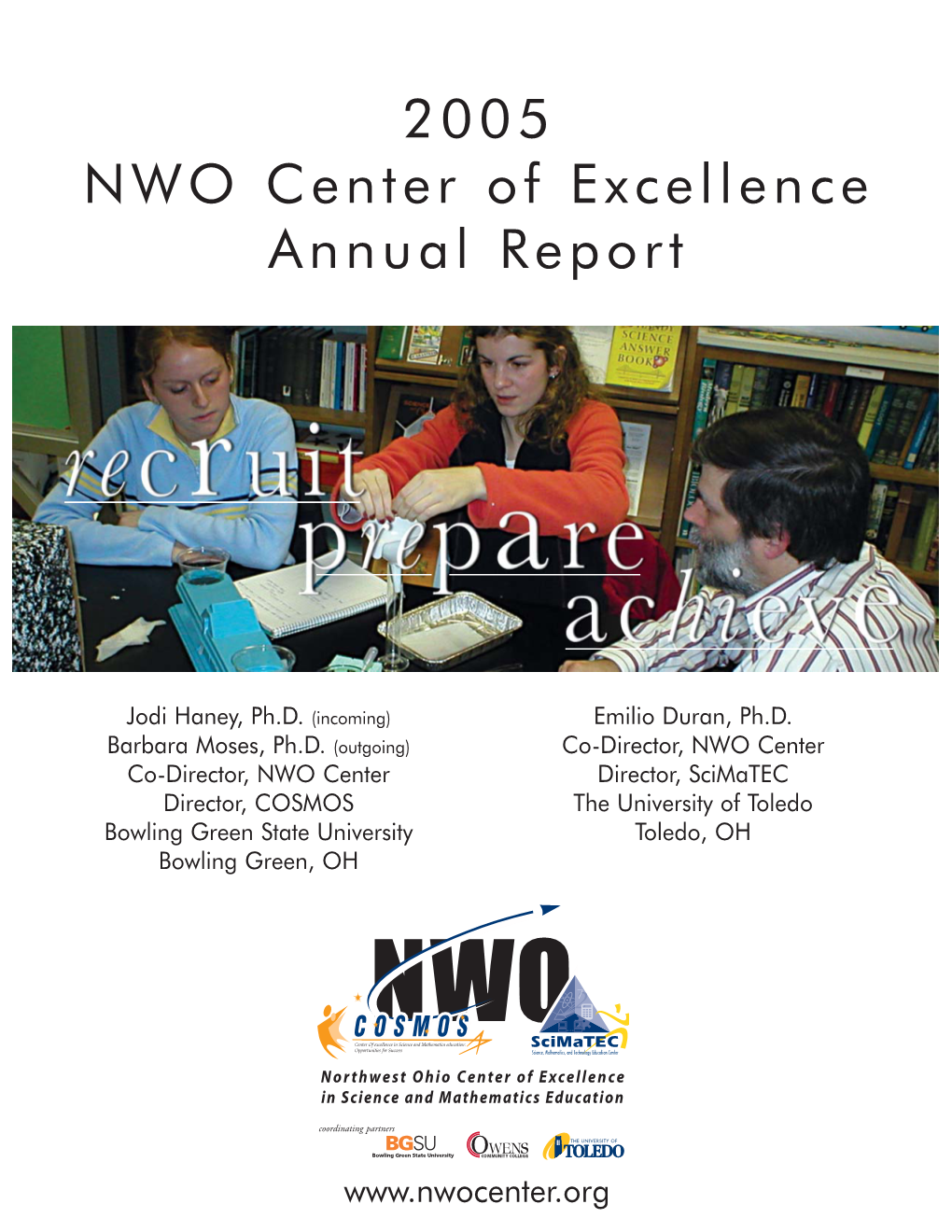 NWO Center of Excellence Annual Report
