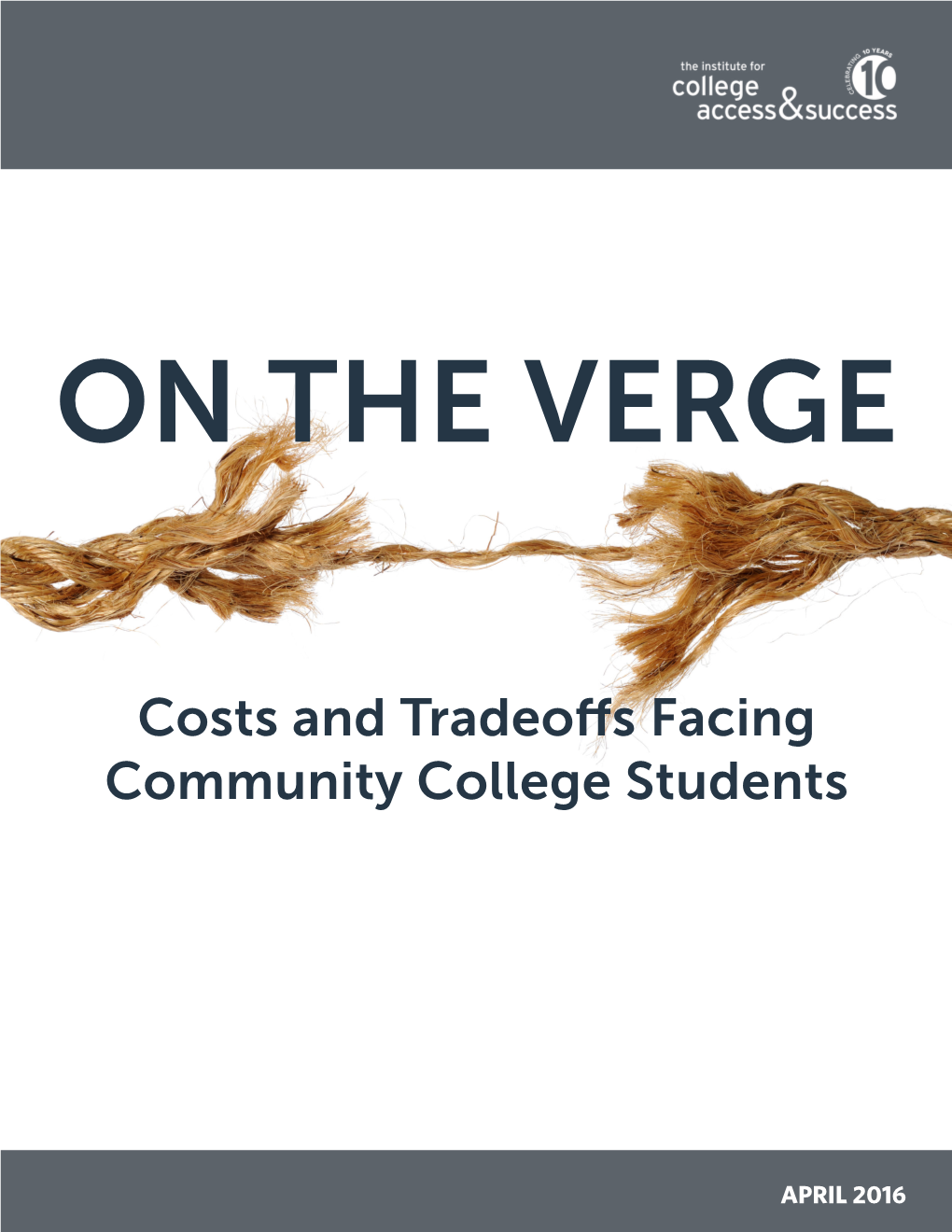 Costs and Tradeoffs Facing Community College Students