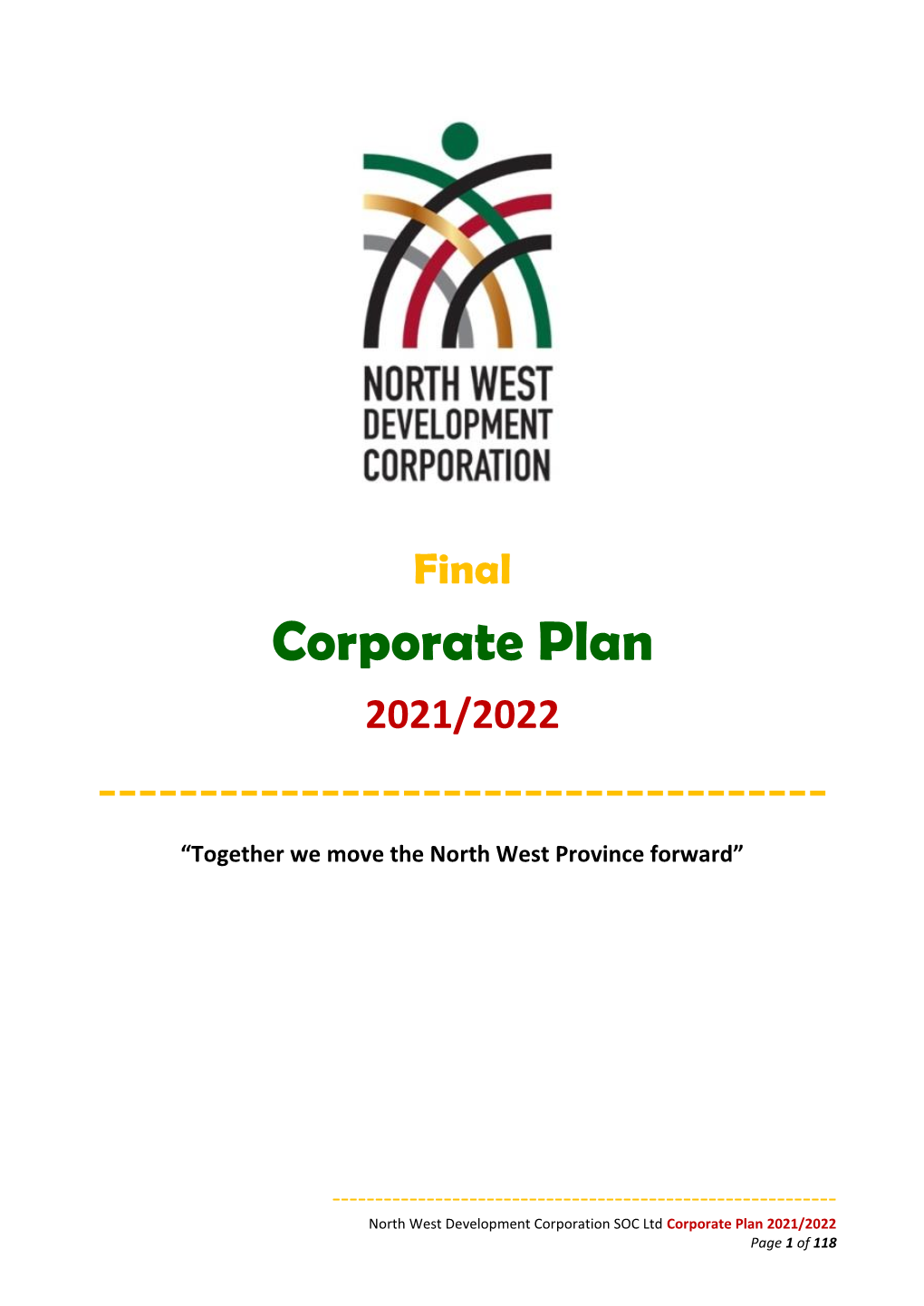NWDC Corporate Plan 2021.22, 29 March 2021
