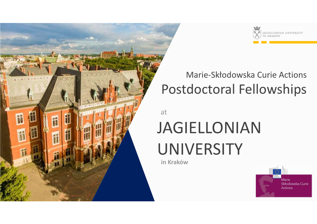 JAGIELLONIAN UNIVERSITY in Kraków