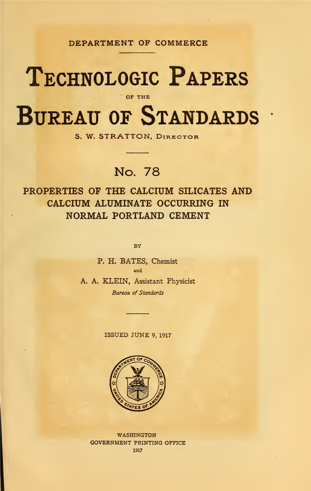 Properties of the Calcium Silicates and Calcium Aluminate Occuring In