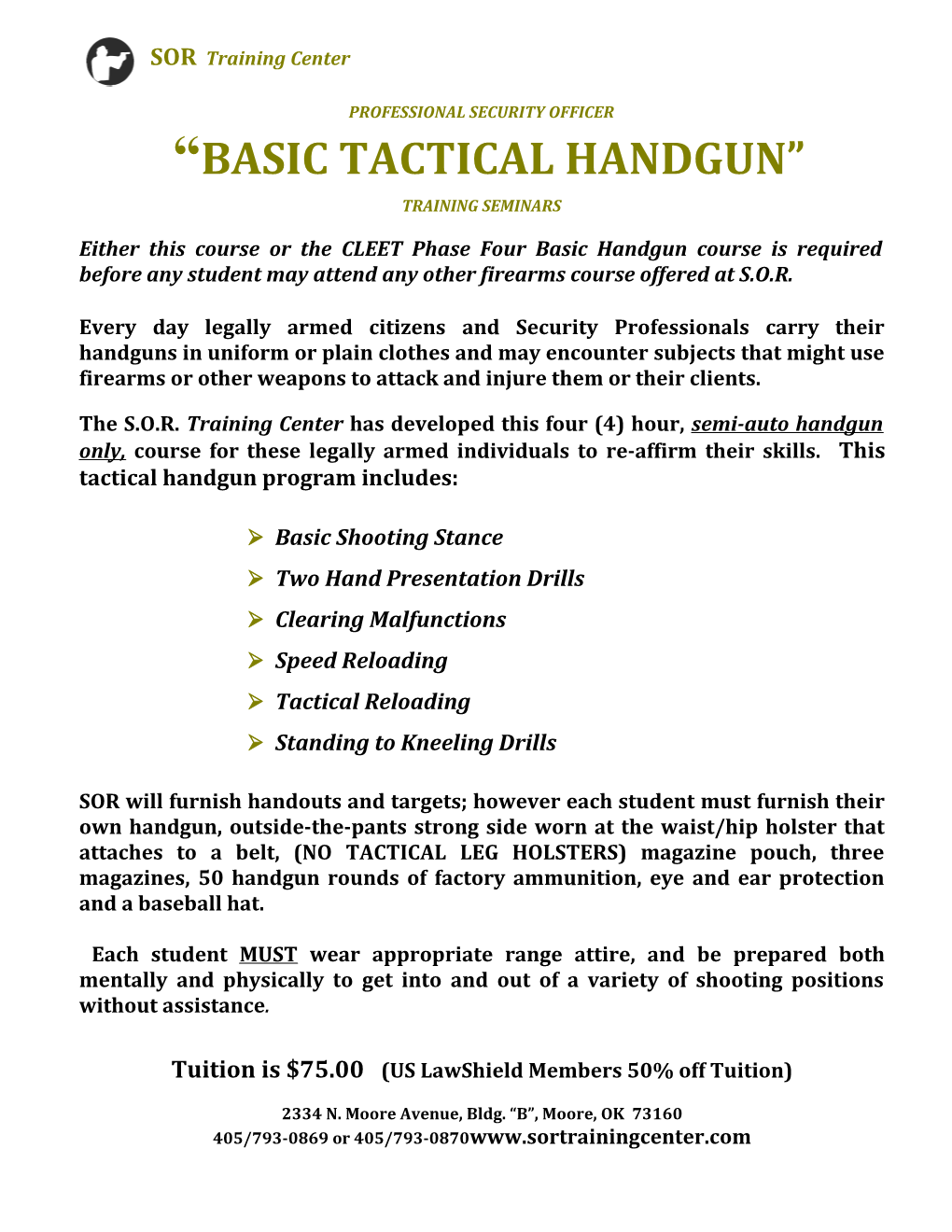 Security Officer Training Program