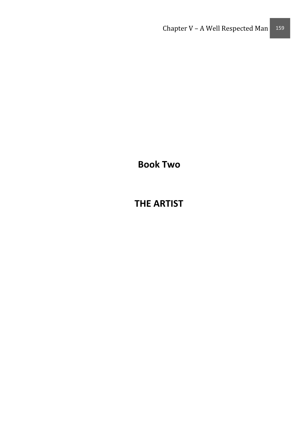 Book Two the ARTIST