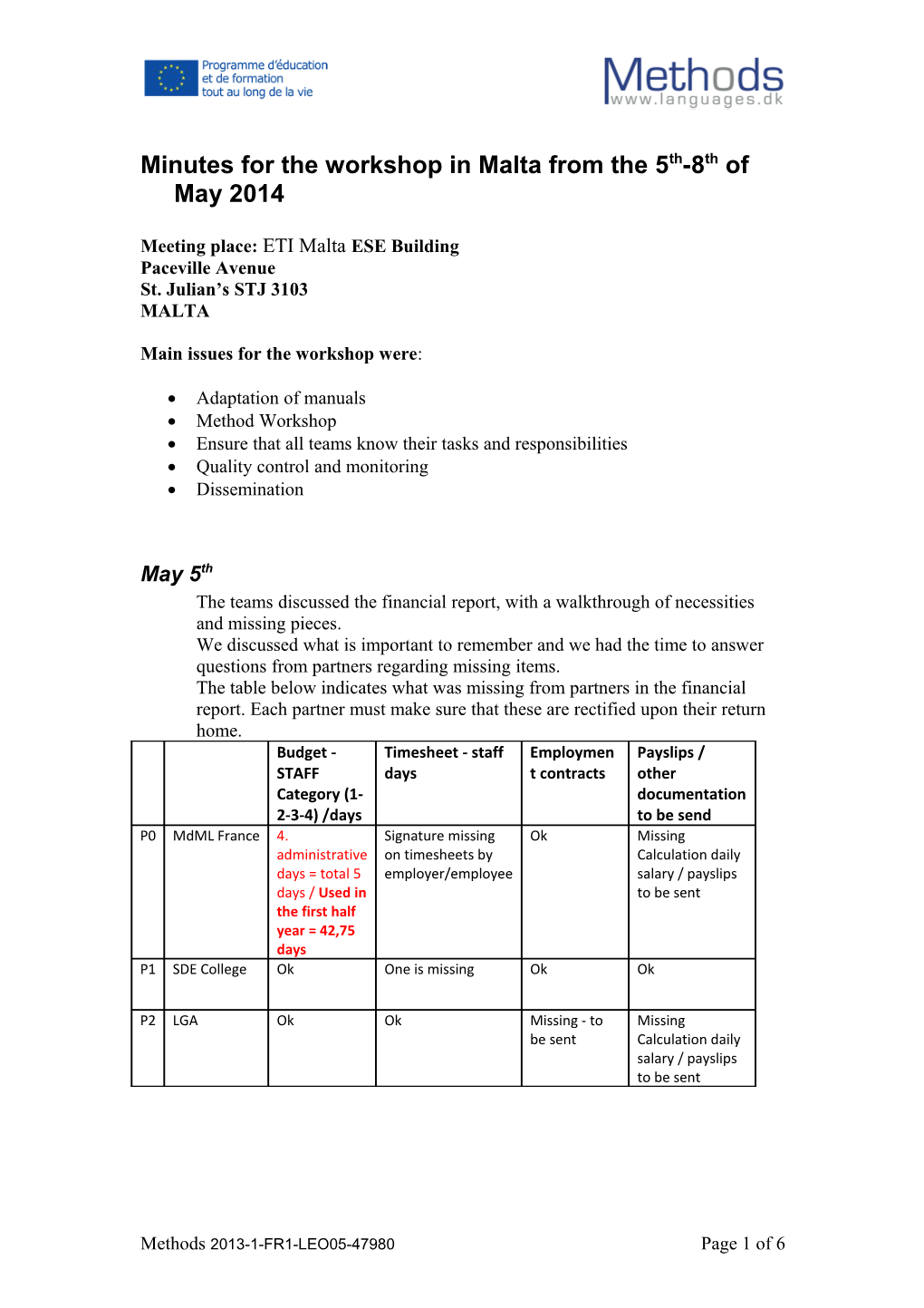 Agenda for Brussels Workshop s1