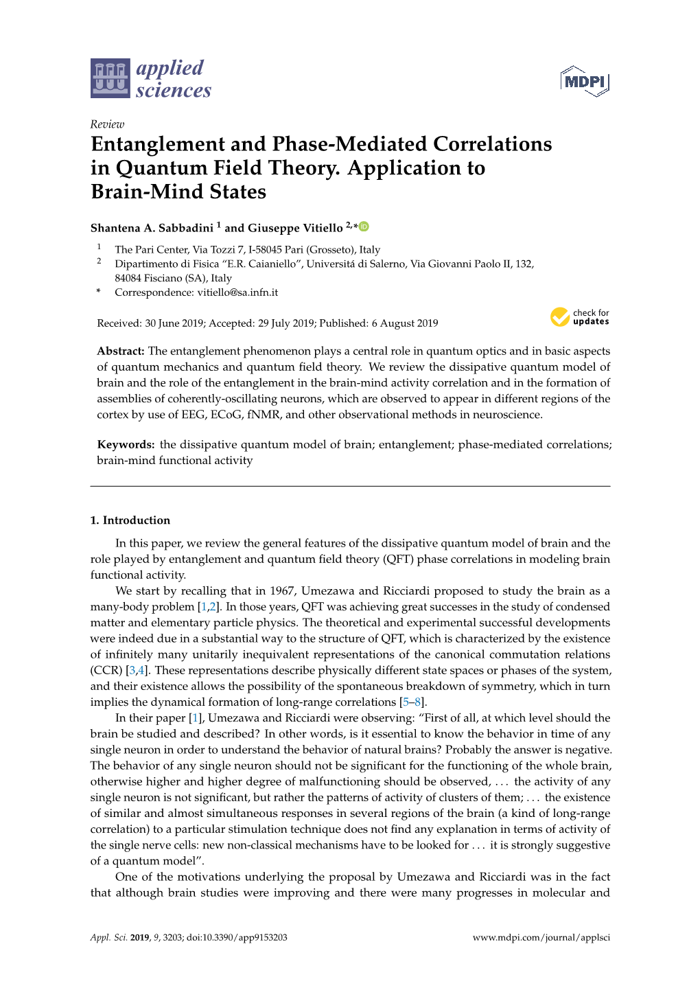 Entanglement and Phase-Mediated Correlations in Quantum Field Theory