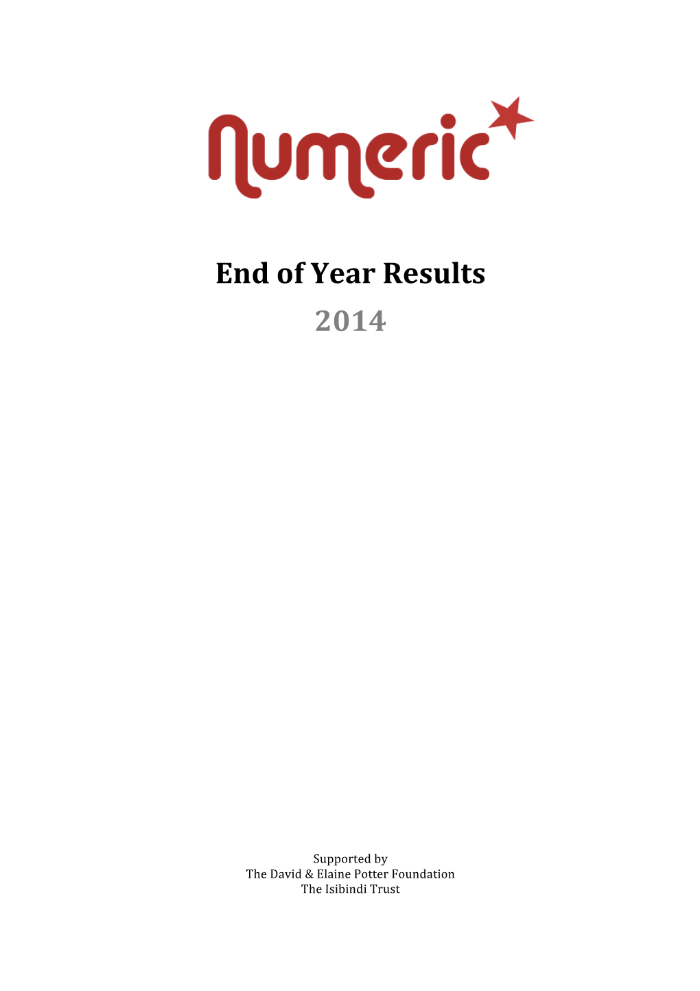 End of Year Results 2014