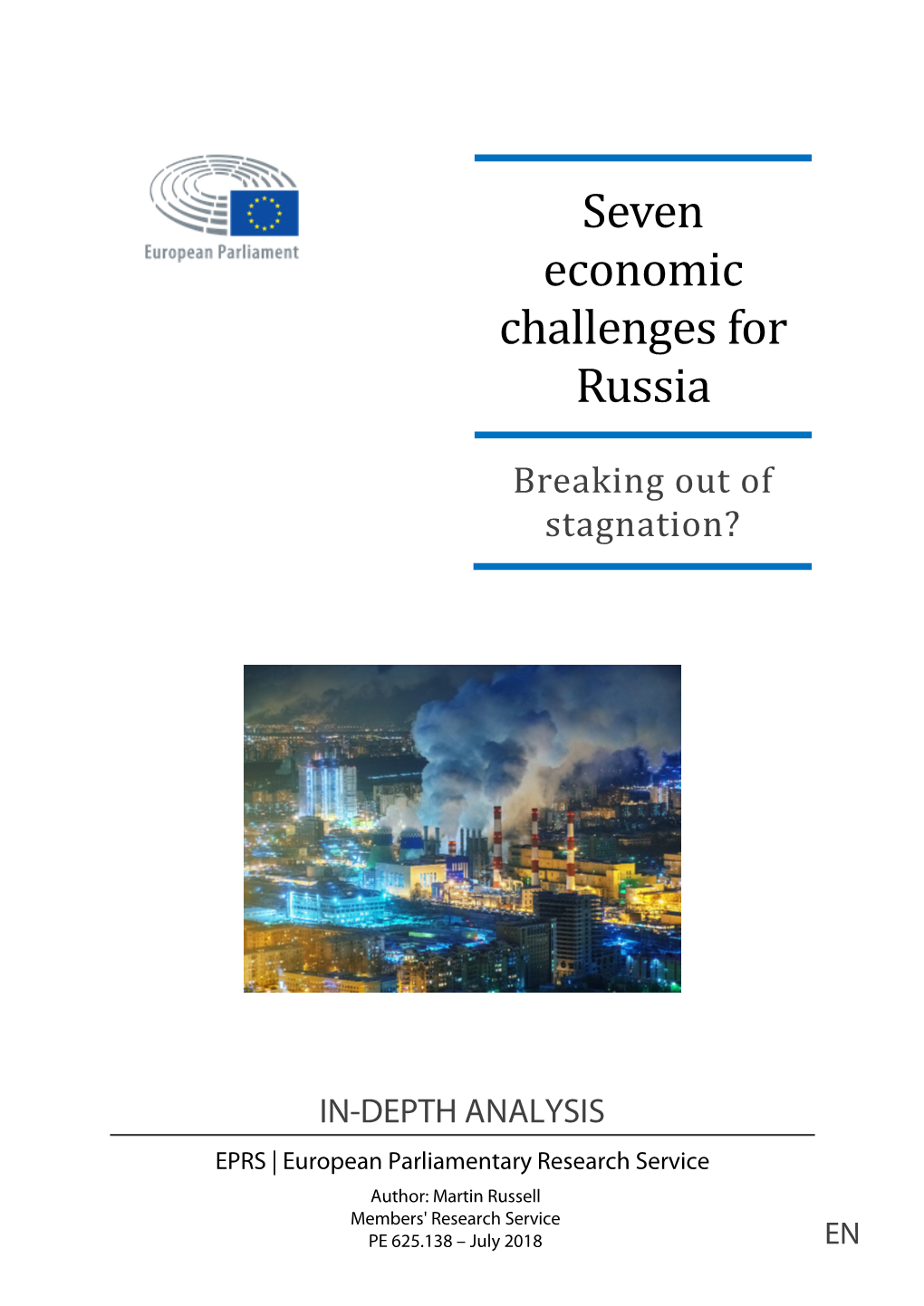 Seven Economic Challenges for Russia