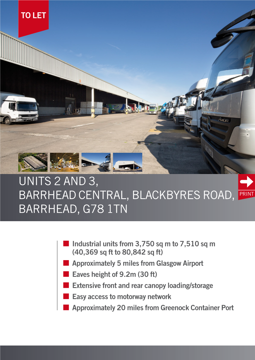 Units 2 and 3, Barrhead Central, Blackbyres Road, Print Barrhead, G78 1Tn