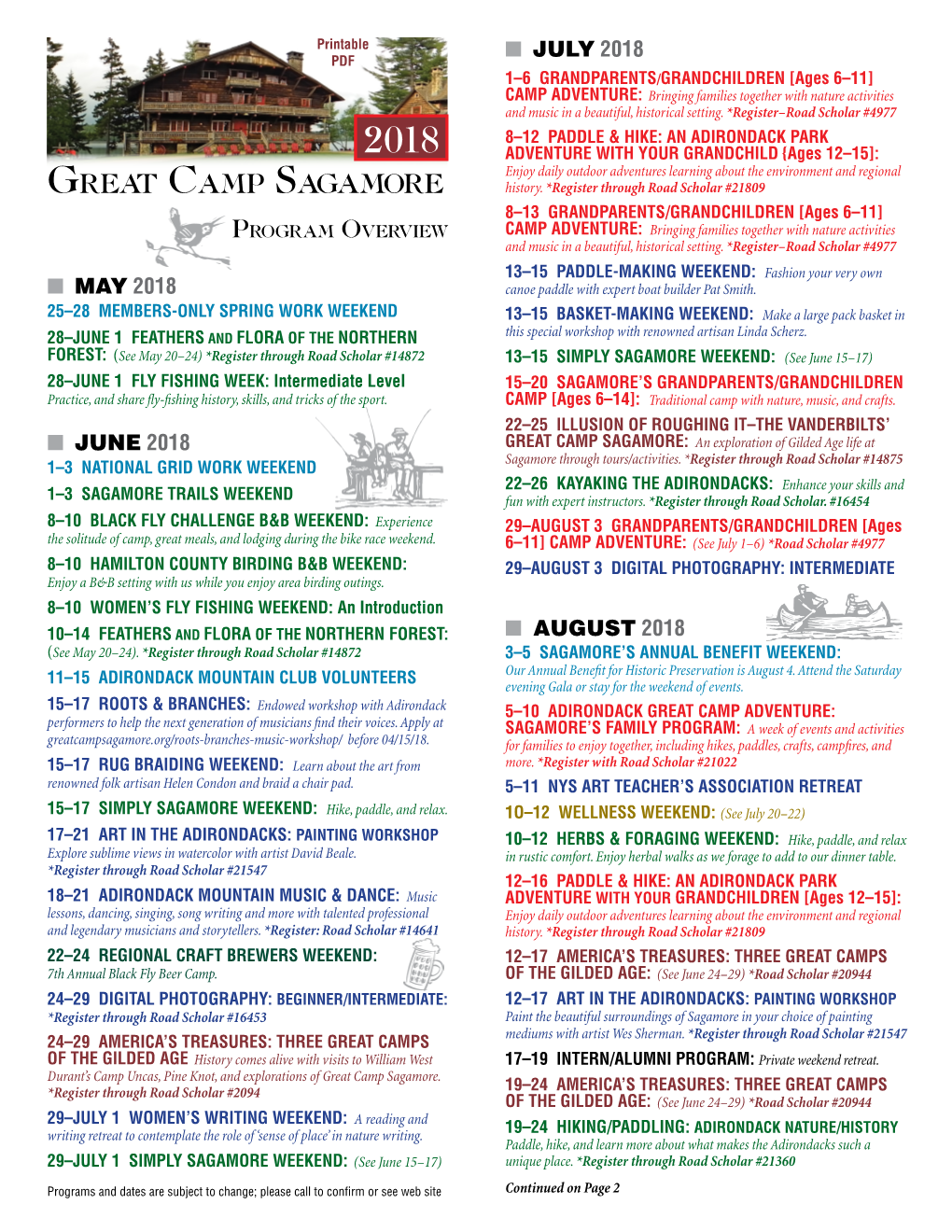 Great Camp Sagamore History