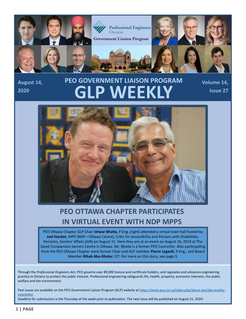 GLP Weekly-Aug 14, 2020
